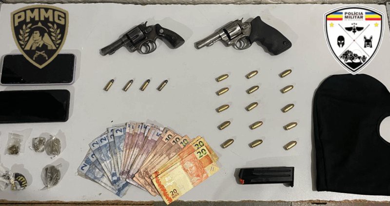 Trio é preso com armas e drogas em Montes Claros