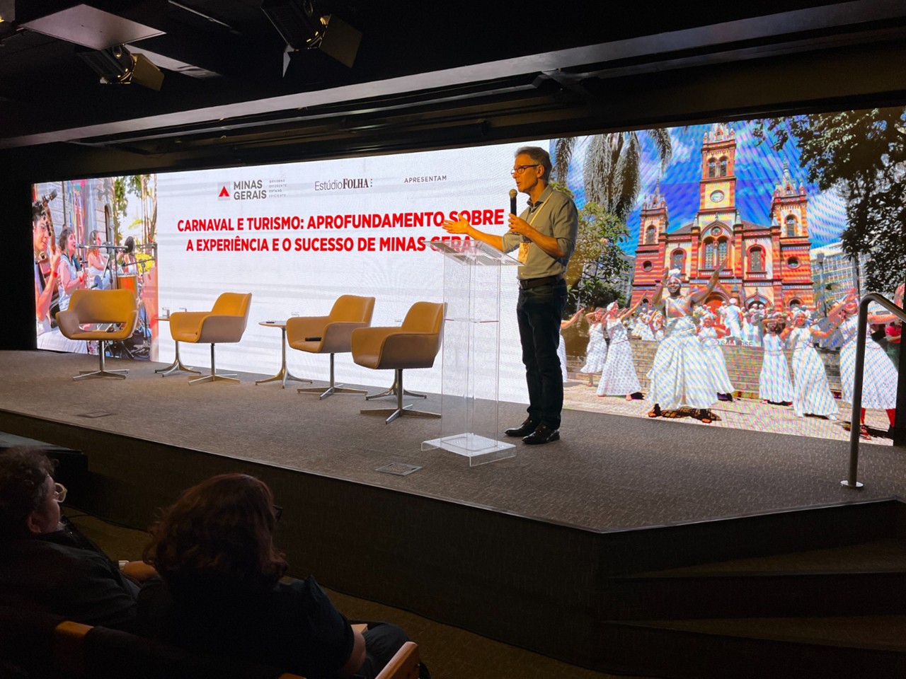 O governador Romeu Zema abriu encontro em São Paulo
