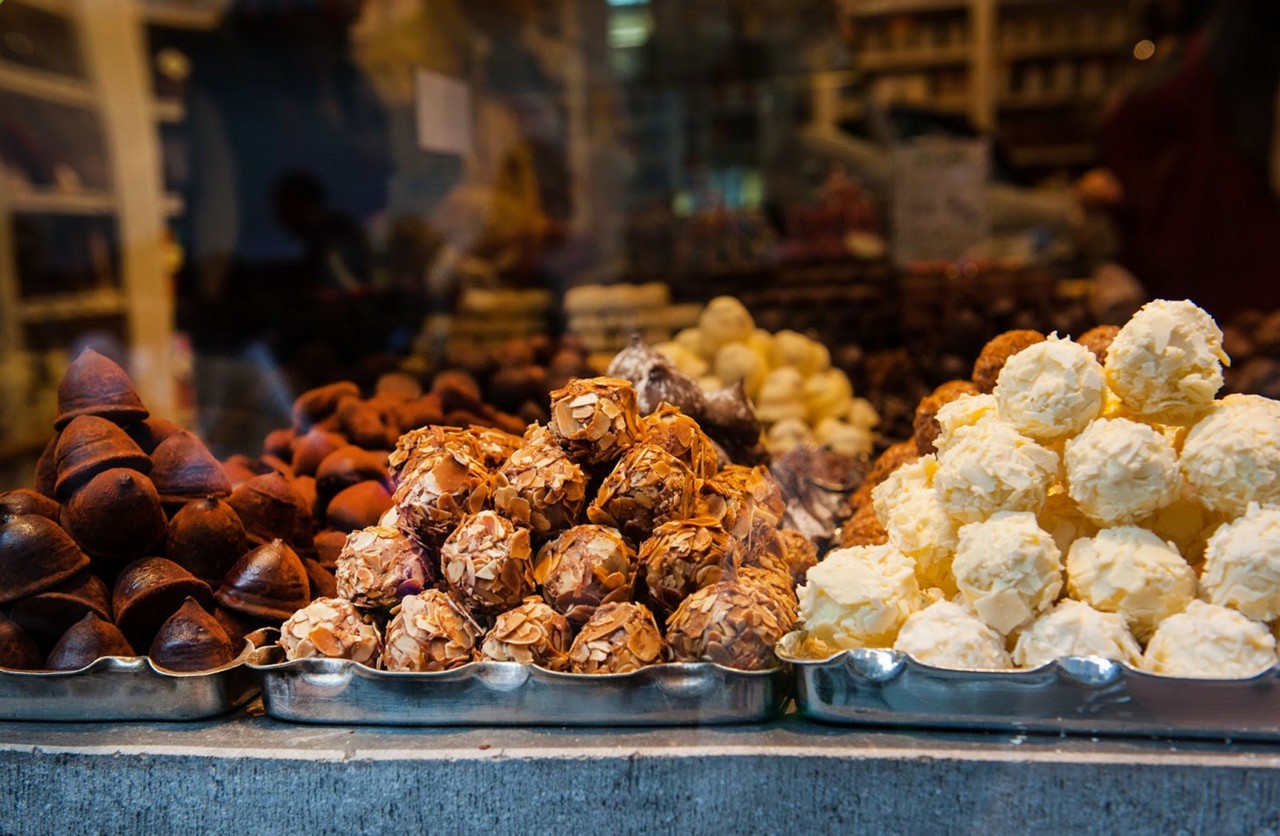 Pralinés, os famosos bombons recheados belgas