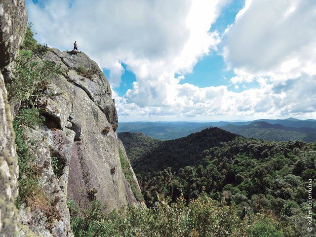 Pedra Bonita, a 2.120 metros de altitude, o mirante mais alto de Gonçalves