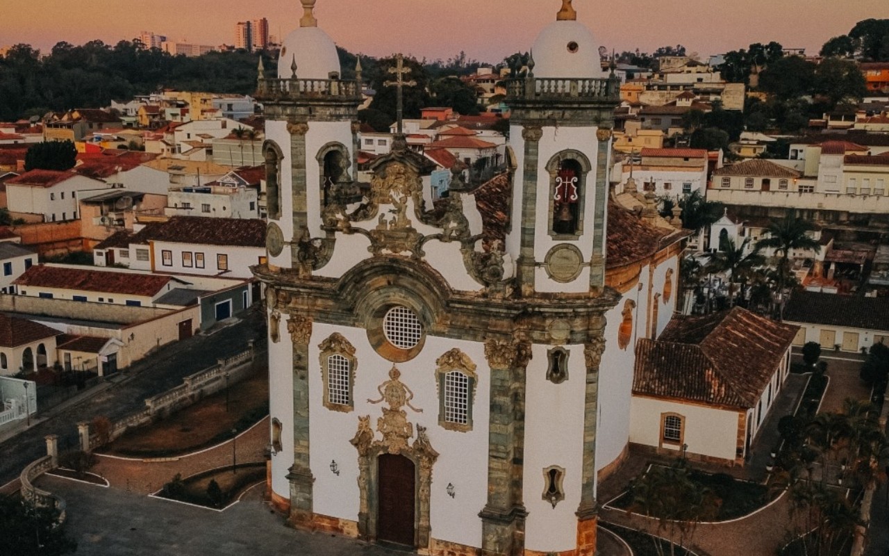 A igreja de São Francisco de Assis, no centro histórico de São João del-Rei