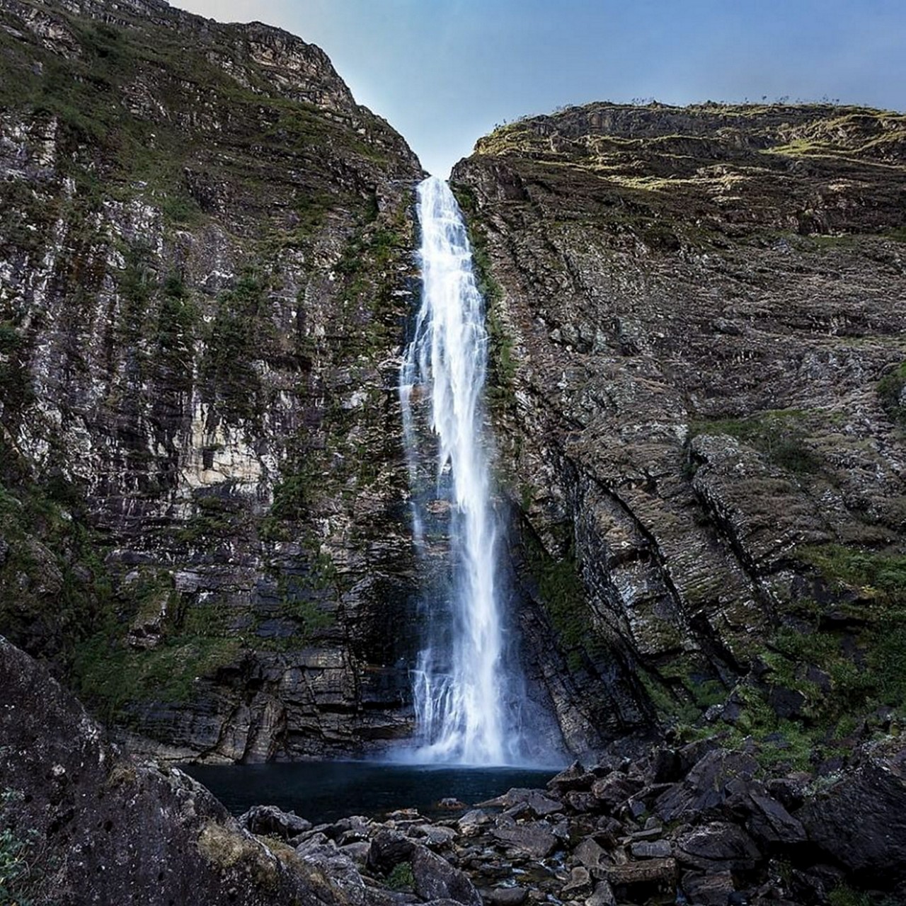 A cachoeira Casca d'Anta, a primeira queda d'água do rio São Francisco, com 184 metros de altura