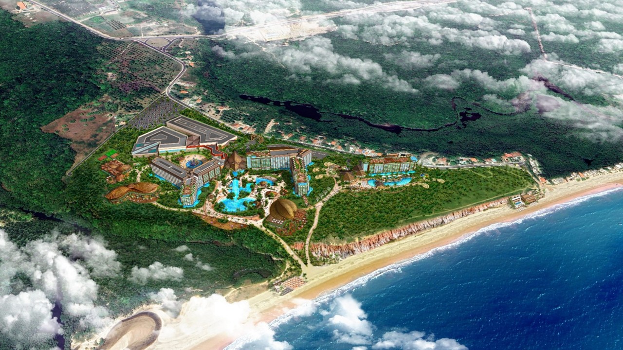 Tauá Resort João Pessoa ficará localizado em uma área de 654 hectares, no alto de uma falésia