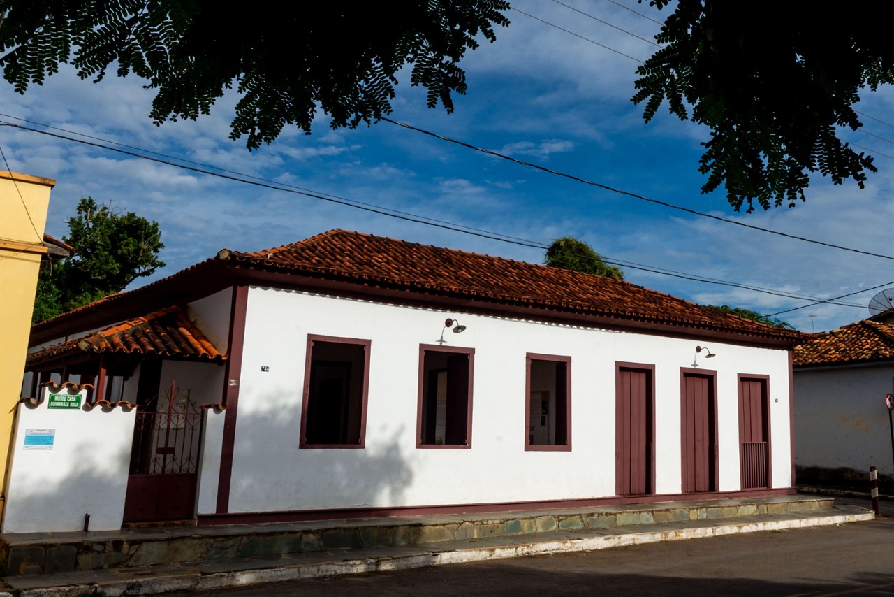 A fachada do Museu Casa Guimarães Rosa, em Cordisburgo