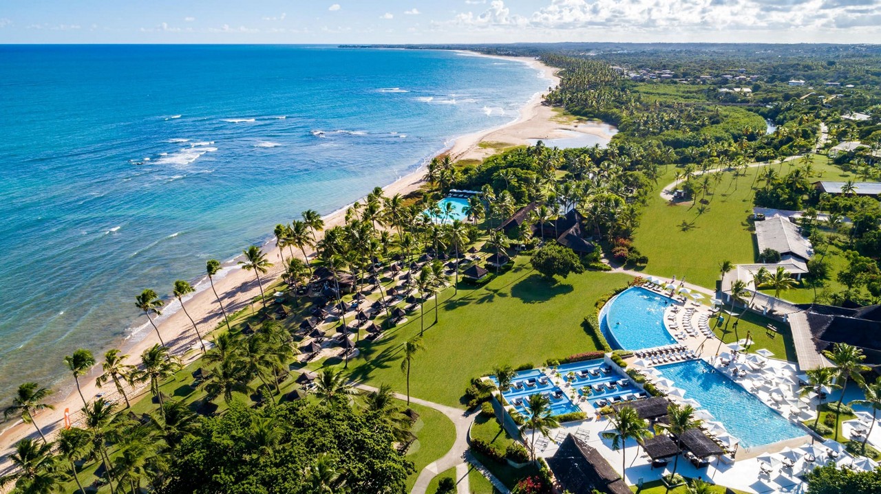 Vista aérea do Tivoli Ecoresort Praia do Forte