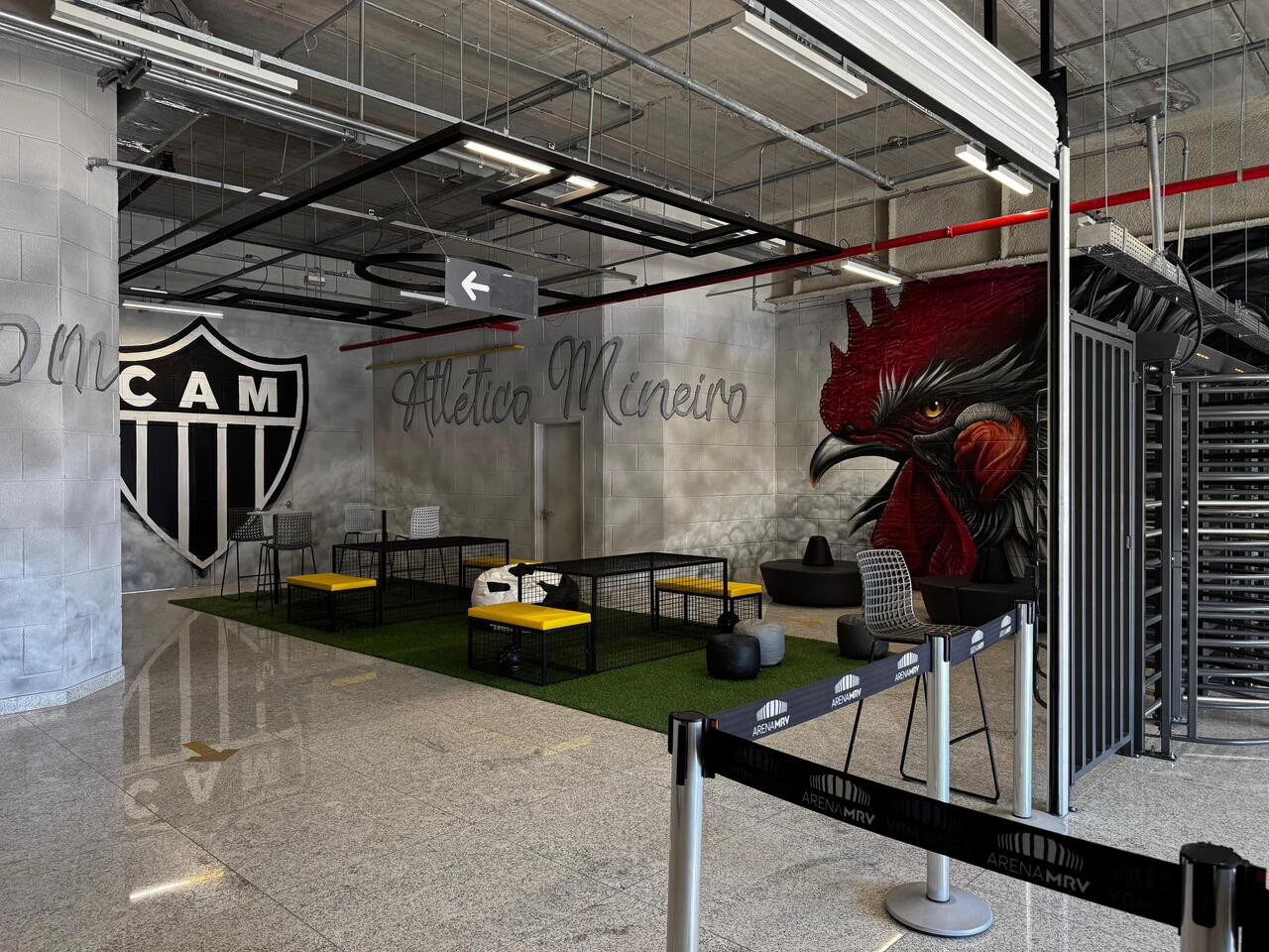 Tour na Arena MRV a por diversas áreas, inclusive aquelas exclusivas dos jogadores