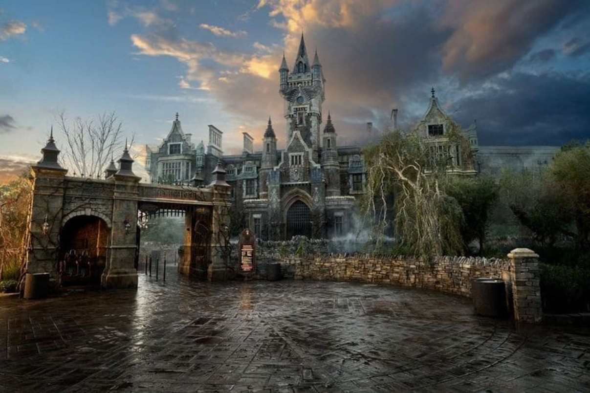 O Frankenstein Manor, o ícone da área temática Dark Universe