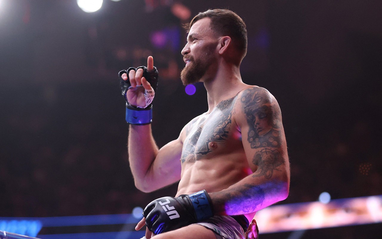 Mauricio Ruffy nocauteou Bobby "King" Green no UFC 313 (Foto: Ian Maule/AFP)