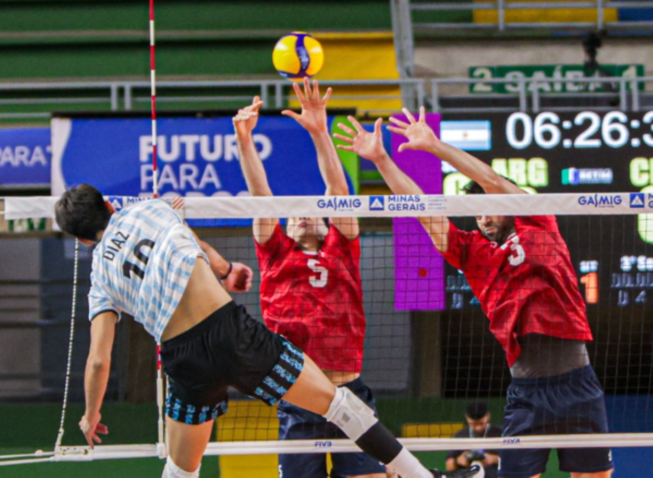Argentina e Chile no terceiro dia de Copa América de Vôlei