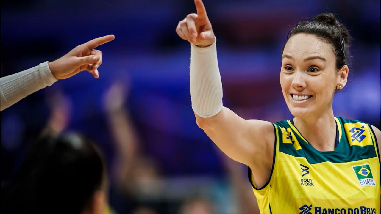Roberta - levantadora da Seleção brasileira de vôlei feminino