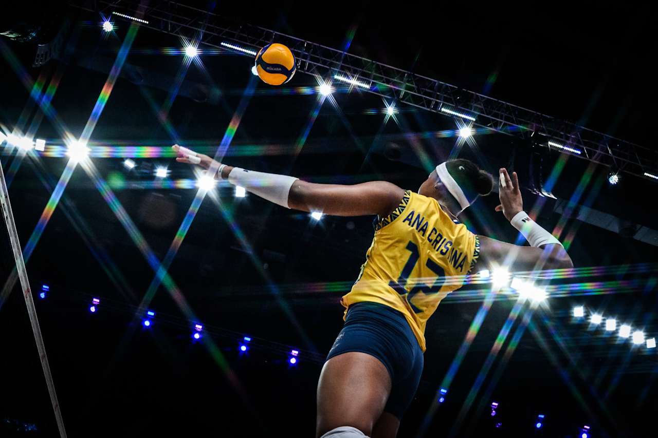 Brasil x Republica Dominicana na Liga das Nações de vôlei feminino