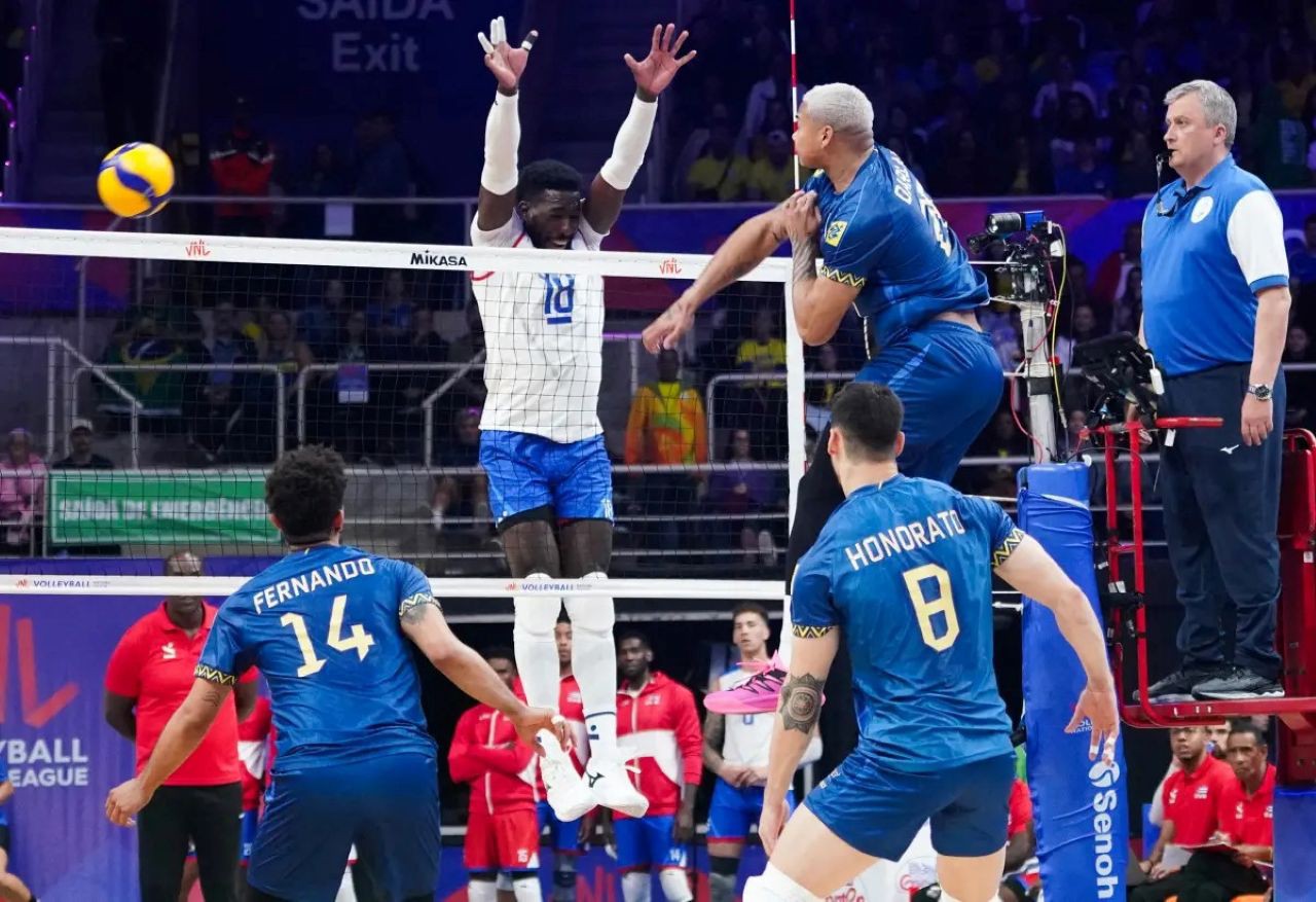 Brasil e Cuba em jogo pela Liga das Nações masculina de Vôlei