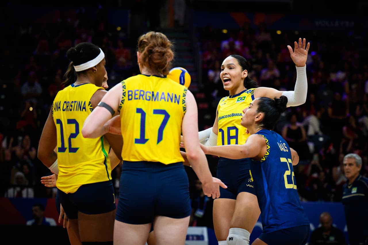 Brasil x Bélgica na Liga das Nações (VNL) 2025