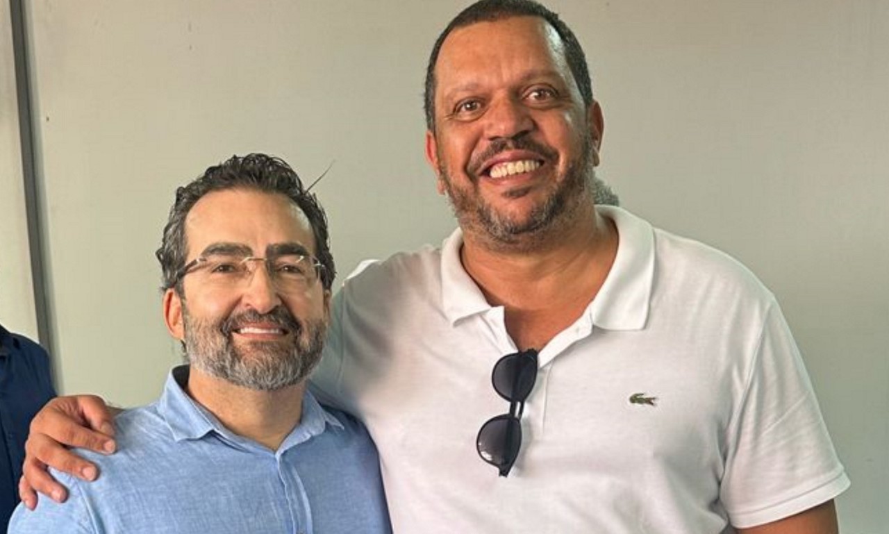 Presidente da FMV Wesley Marcos Lucas de Mendonça e o vice Gustavo Teodoro Queijinho