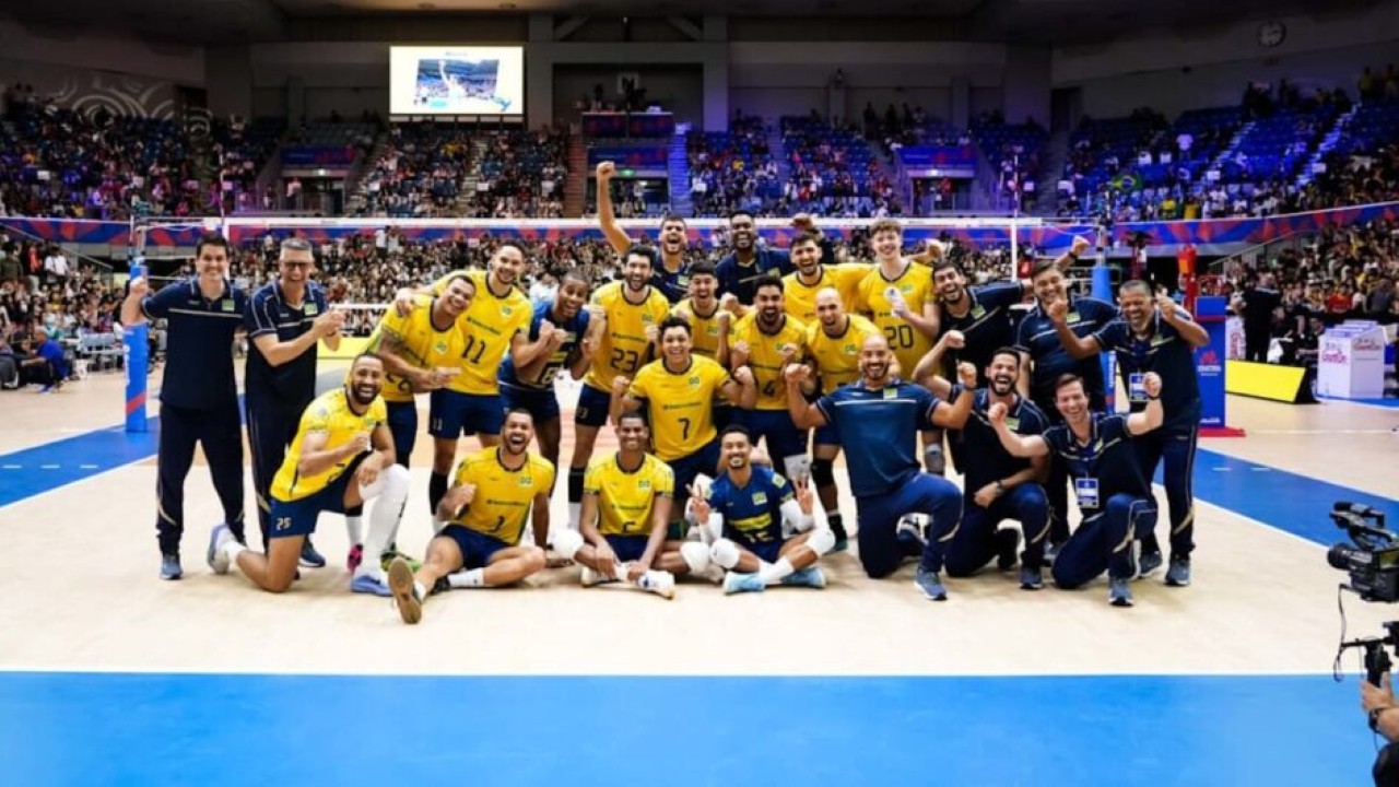 Brasil chega à fase final da VNL masculina 2025 após terminar na liderança na primeira fase