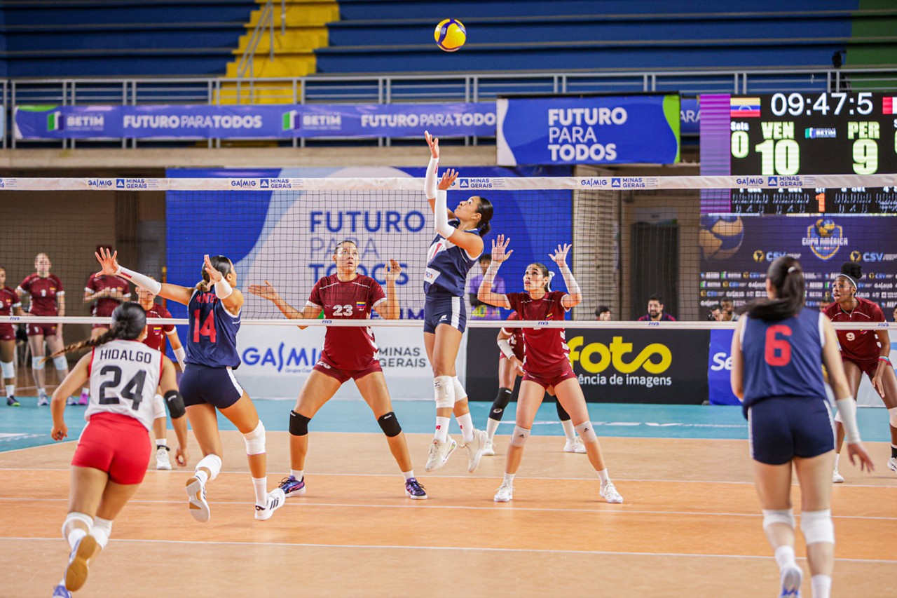Peru venceu a Venezuela na Copa América de Vôlei Feminino
