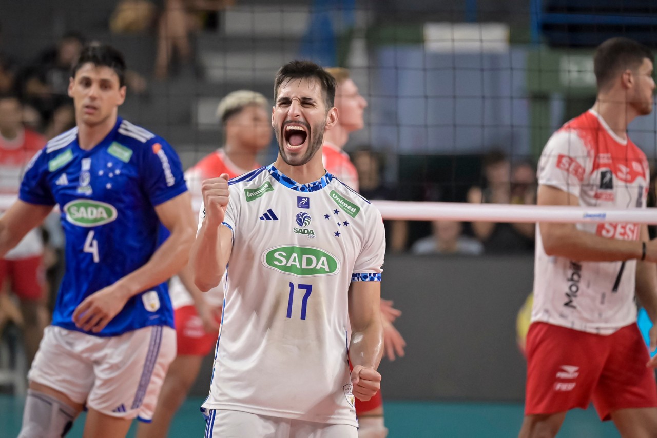 Alê, do Sada Cruzeiro, pela Superliga masculina de vôlei