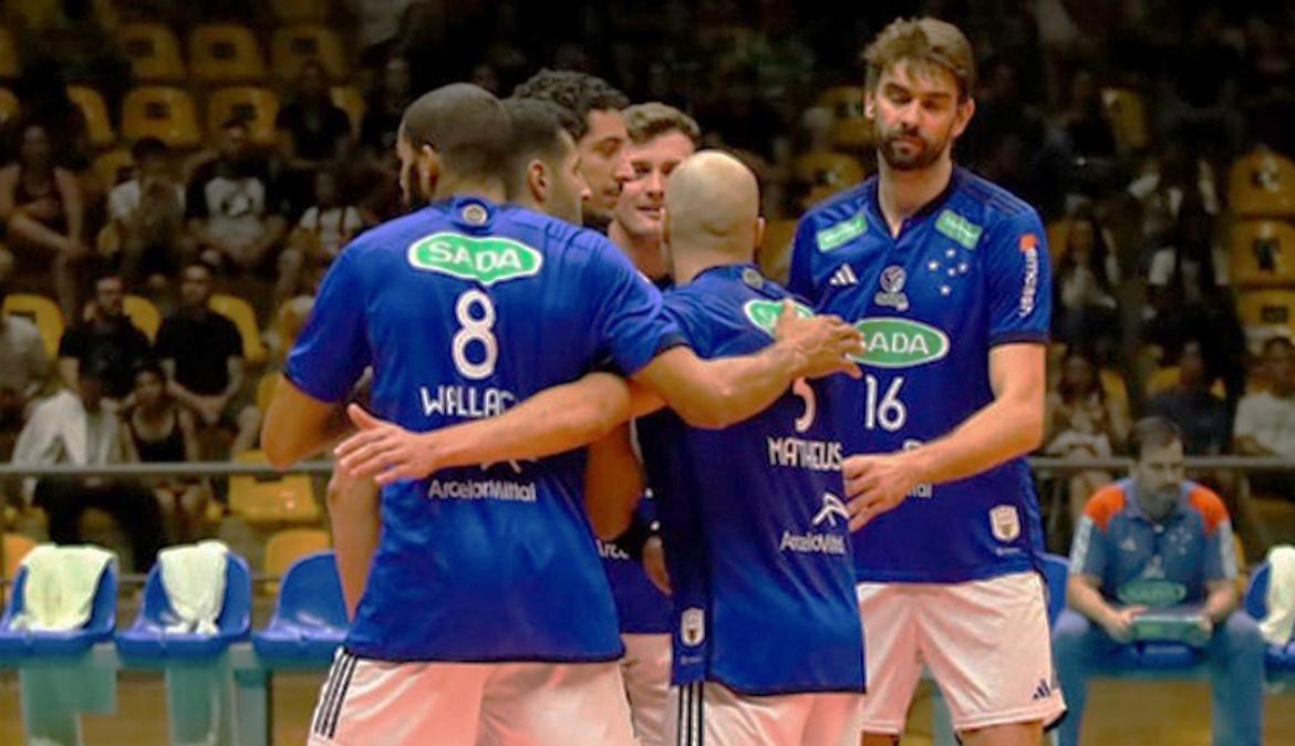 Sada Cruzeiro vence Praia Clube no Campeonato Mineiro de Vôlei