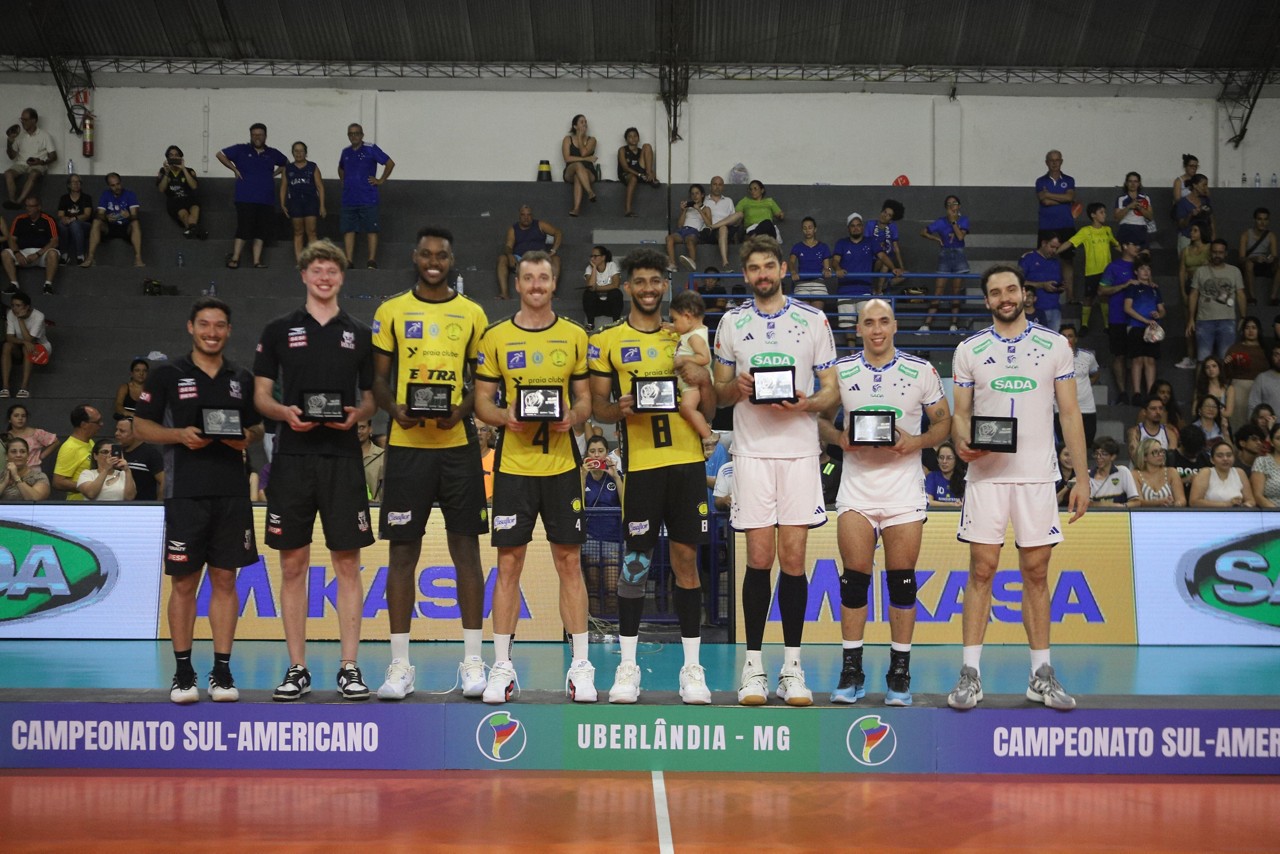 O Sada Cruzeiro levou três dos oito prêmios para os melhores jogadores desta edição da competição