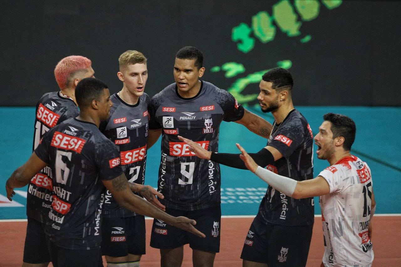 Sesi Bauru fará semifinal contra o Sad Cruzeiro na final do Sul-Americano de Clubes de vôlei