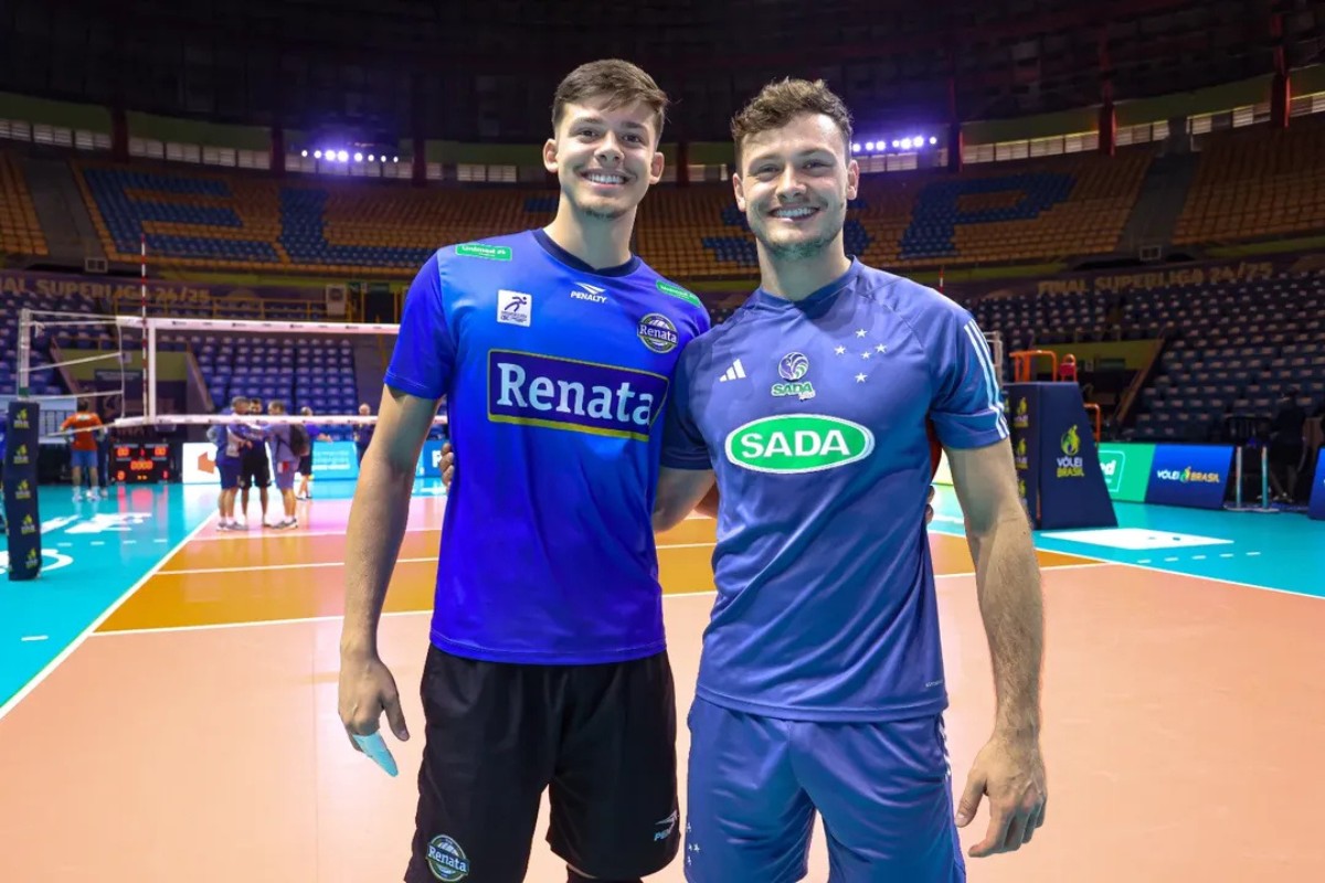Thiago e Gabriel Vaccari, irmãos, se enfrentam na decisão da Superliga pela primeira vez
