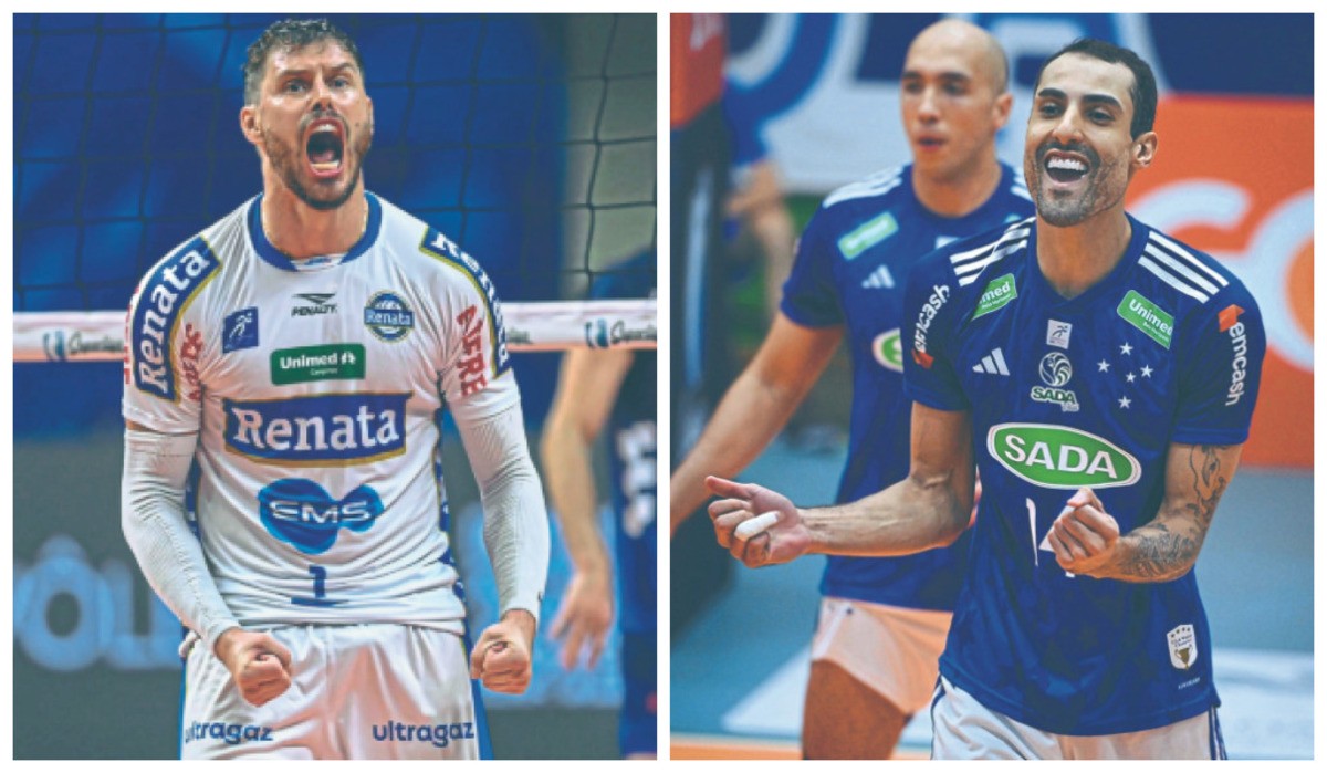 Vôlei Renata e Sada Cruzeiro se enfrentam em duelo da ponta de cima da Superliga