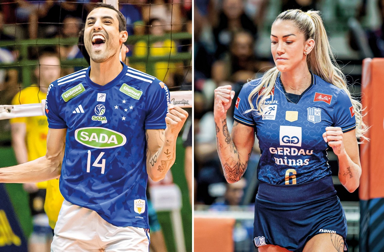 Douglas Souza, do campeão da Superliga Sada Cruzeiro, e Thaisa, são referências na força de Minas Gerais no vôlei