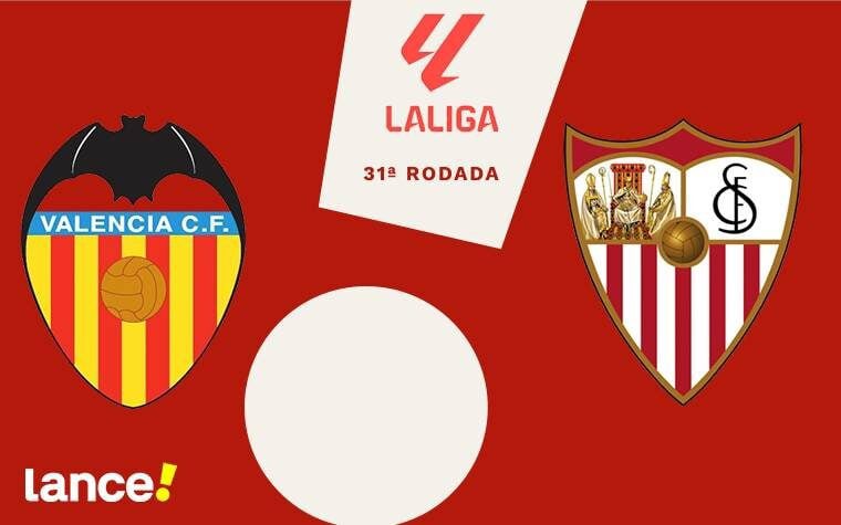 Valencia x Sevilla: 31ª rodada de La Liga (Foto: Arte/Lance!)