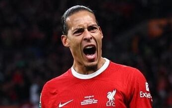 Van Dijk celebra gol pelo Liverpool (Foto: Divulgação)