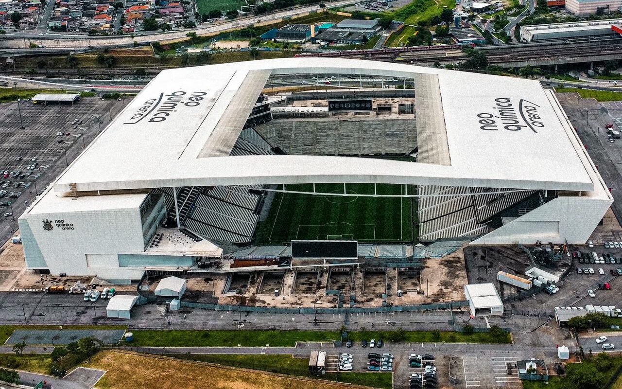 Campanha visa pagar dívida da Neo Química Arena (Foto: Bruno Granja)