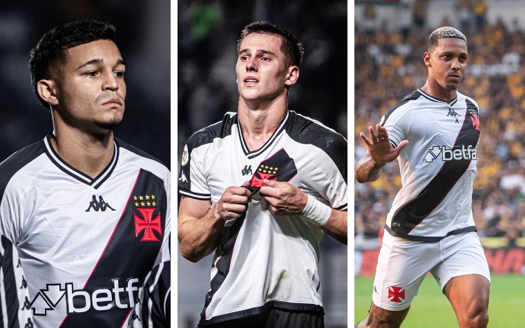 Adson, Estrella e David seguem lesionados e desfalcam o Vasco no início de 2025 (Fotos: Leandro Amorim/Vasco)