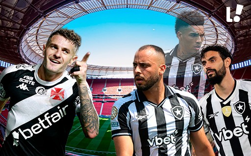 Vasco e Botafogo se enfrentam na 13ª rodada do Brasileirão (Foto: Arte Lance!)