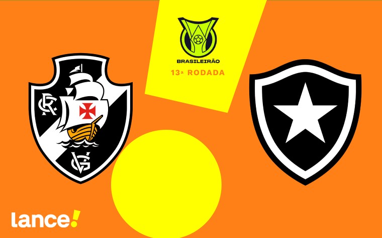 Vasco e Botafogo se enfrentam pelo Brasileirão (Foto: Arte Lance!)