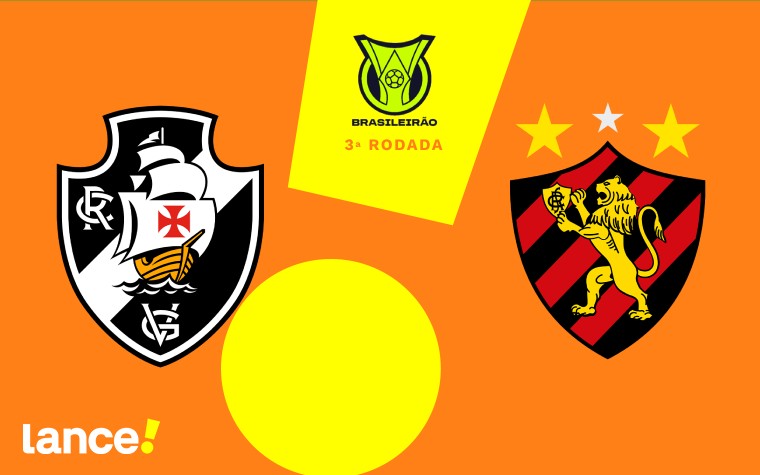 Vasco e Sport se enfrentam na 3ª rodada do Brasileirão (Foto: Arte/Lance!)