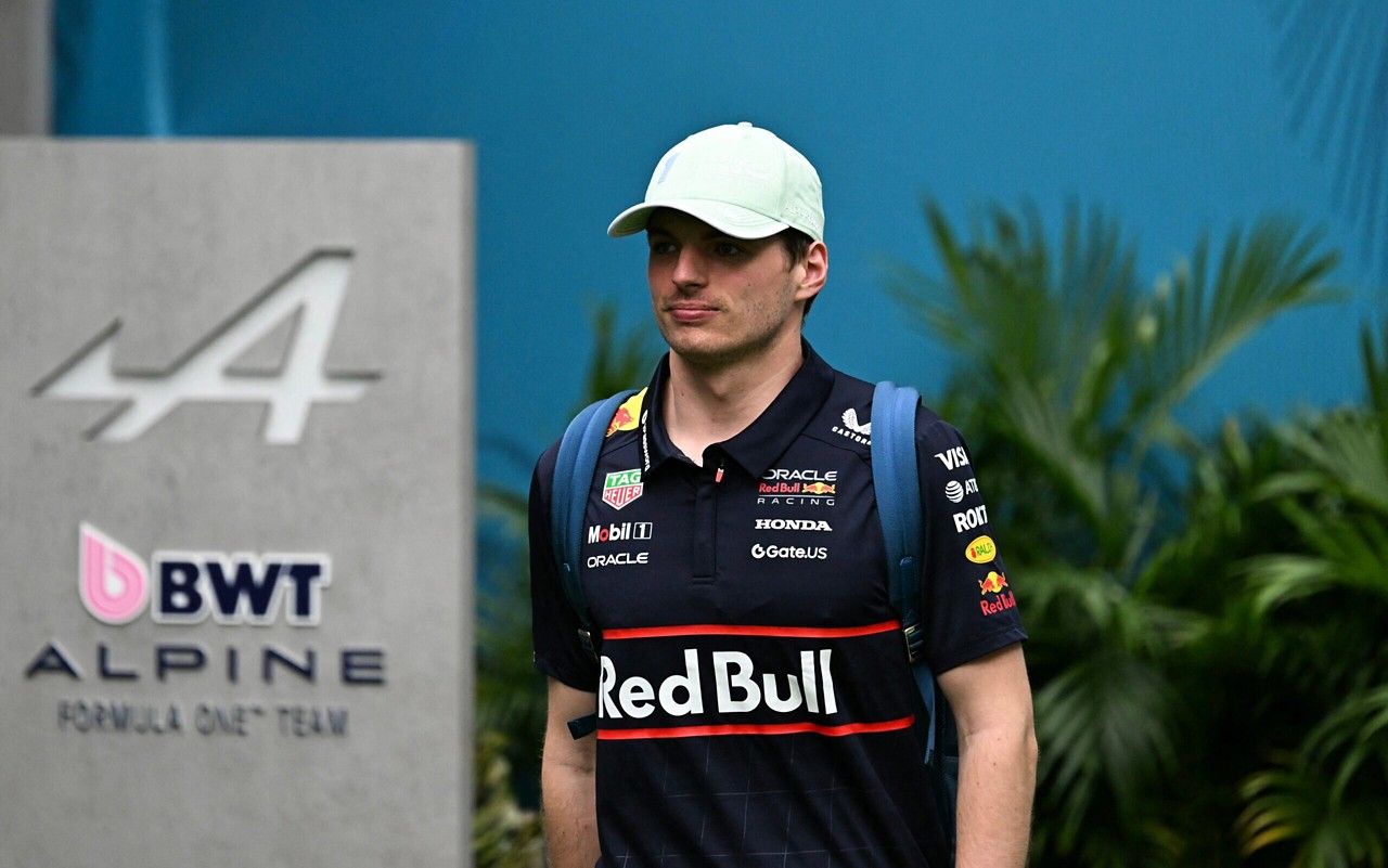 Max Verstappen no Autódromo Internacional de Miami, nos Estados Unidos (Foto: Chandan Khanna / AFP)