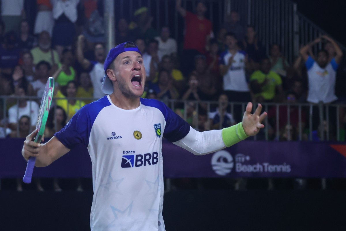André Baran está no Pan-Americano de Beach Tennis, em Aruba
