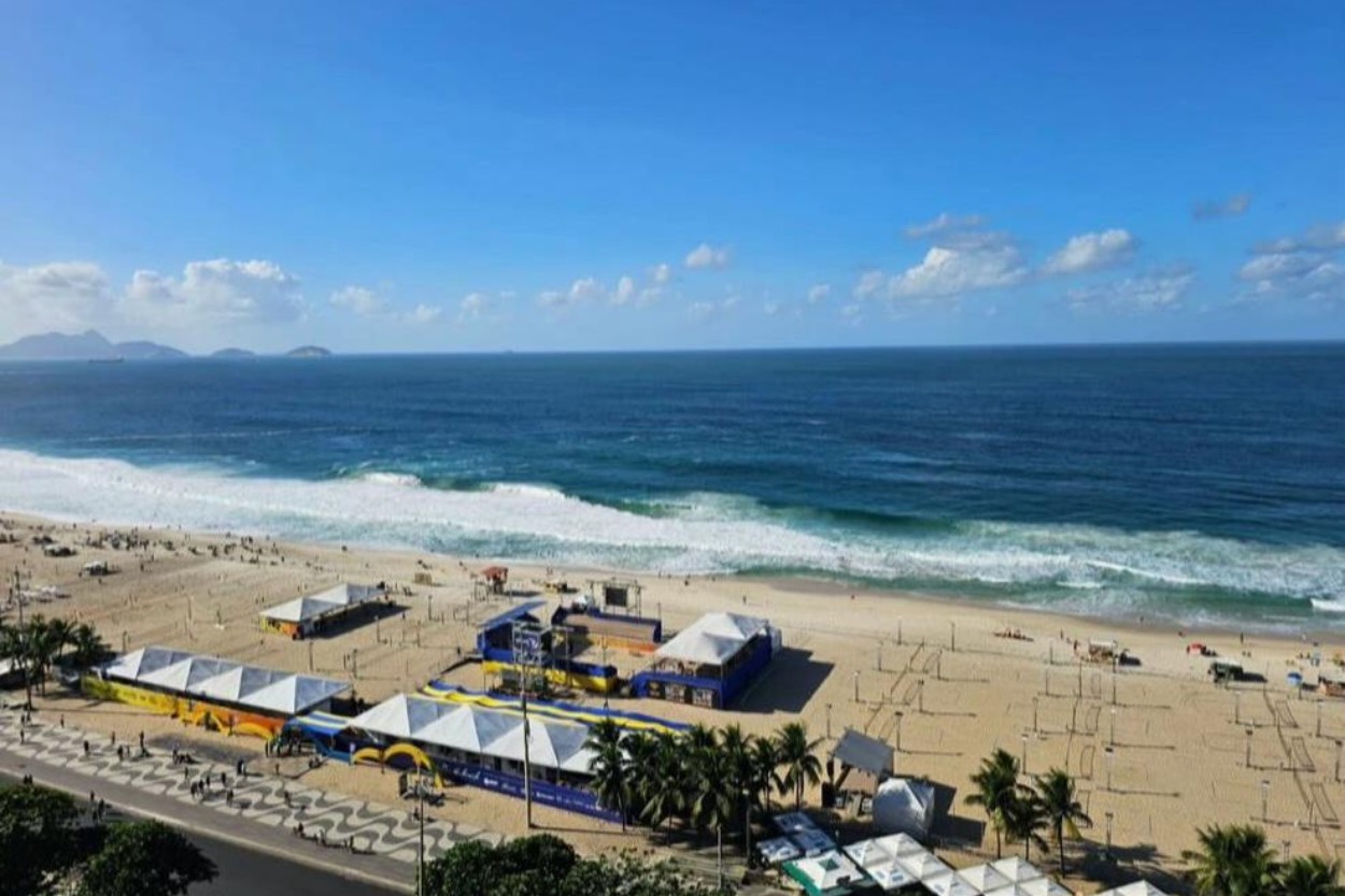 A Praia de Copacabana recebe um dos eventos mais importantes do beach tennis