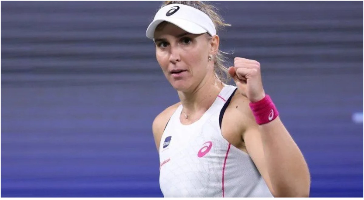 Bia Haddad em ação no US Open
