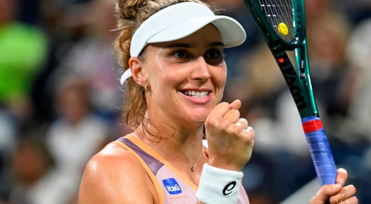 Bia Haddad em ação no US Open
