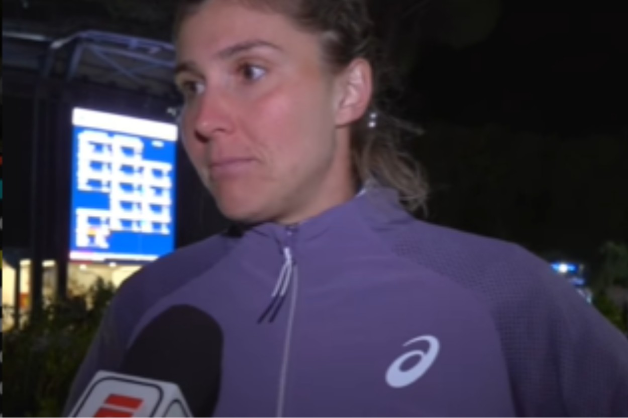 Bia Haddad Maia em entrevista após uma derrota 