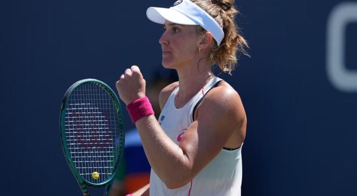 Bia Haddad Maia em ação no US Open