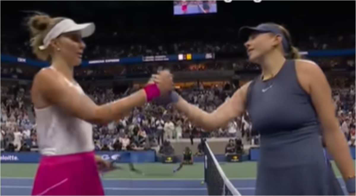 Bia Haddad Maia em ação no US Open