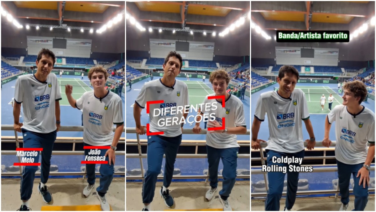 Os dois atletas fazem parte do time brasileiro convocado para a Copa Davis