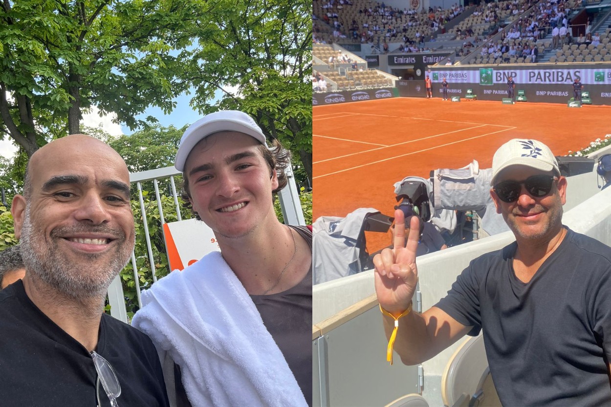Andre Froes e Leo Leite aproveitaram cada momento em Roland Garros