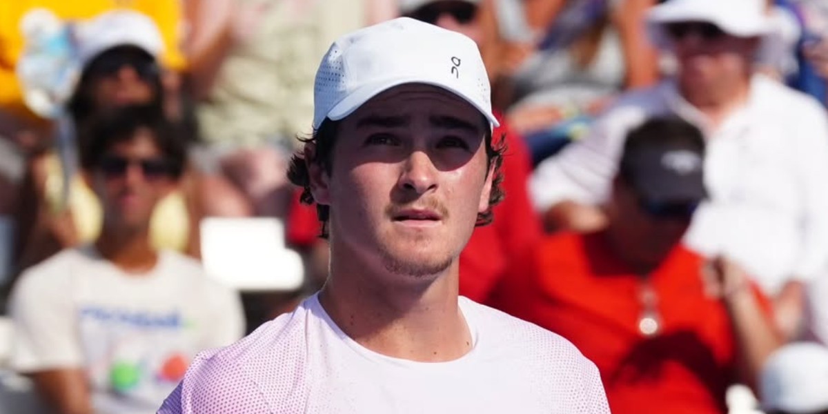 João Fonseca em ação no Masters de Cincinnati