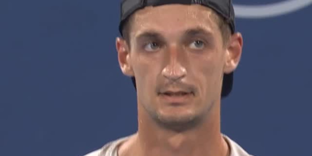 Térence Atmane em ação no Masters 1000 de Cincinnati