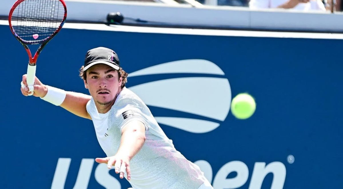 João Fonseca em ação no US Open