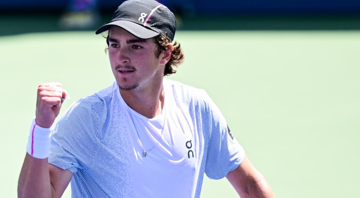 João Fonseca em ação no US Open