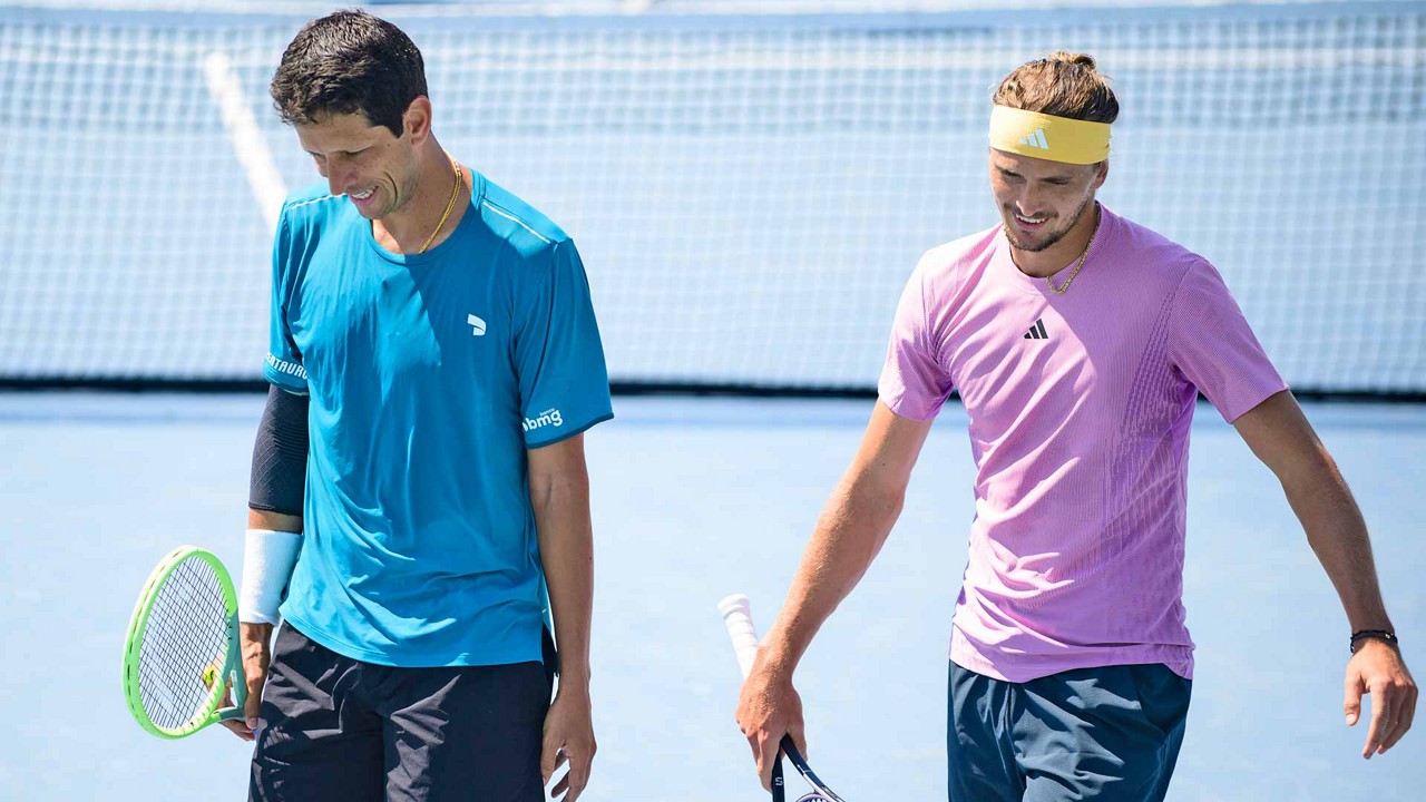Marcelo Melo e Alexander Zverev no Masters 1000 de Paris