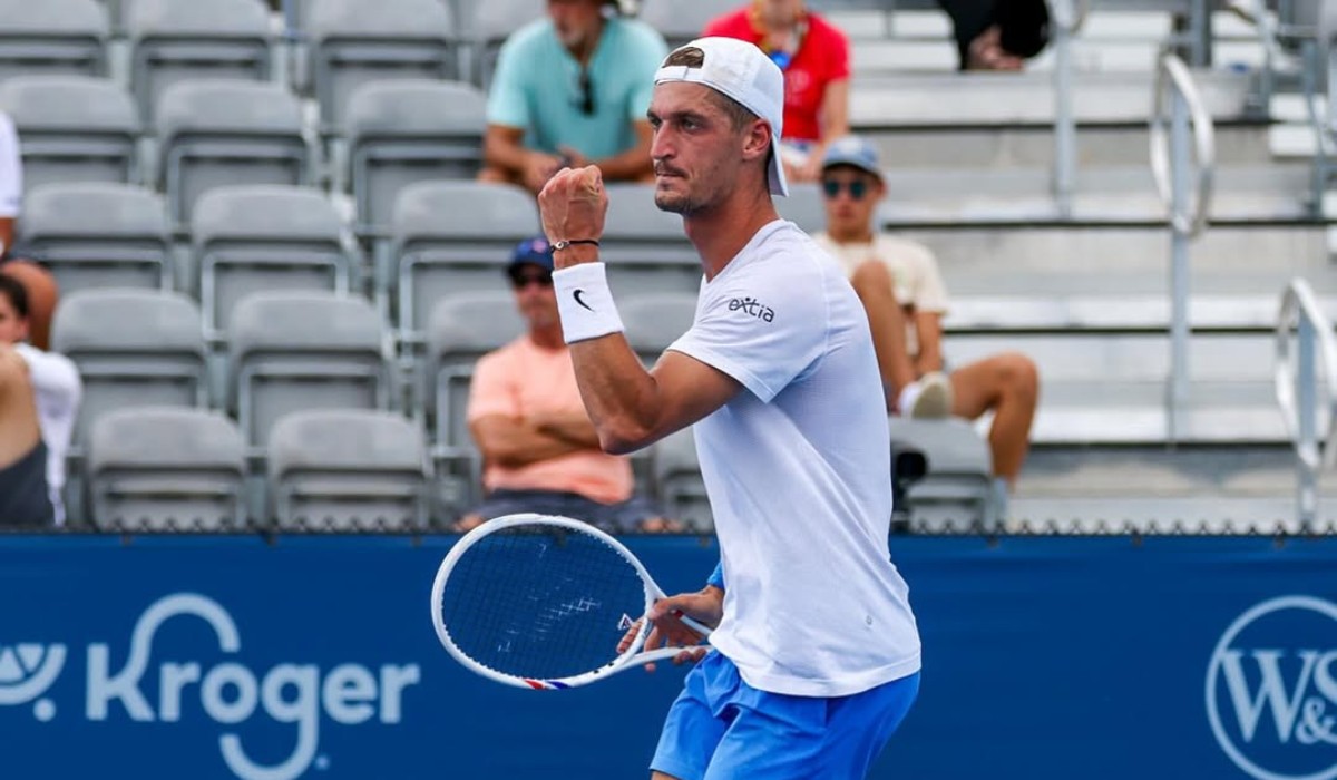 Terence Atmane em ação no Masters 1000 de Cincinnati